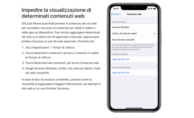 Il blocco per adulti di iOS 14 impedisce la ricerca della parola “asian”