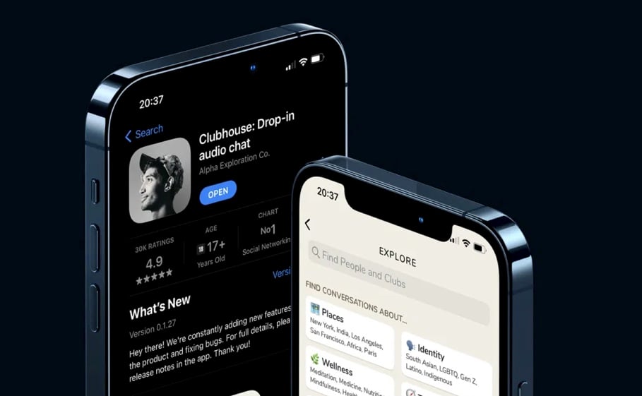 clubhouse iphone