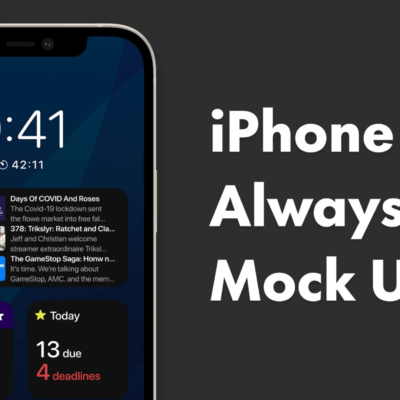 Concept immagina iPhone 13 con Always On Display