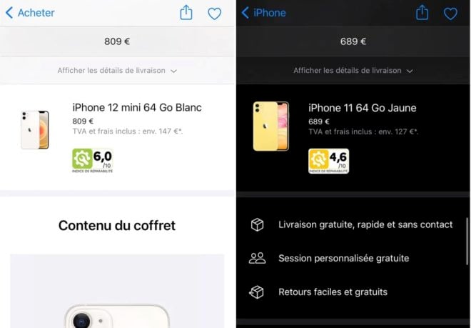 Apple mostra l’indice di riparabilità di iPhone e Mac in Francia