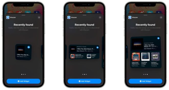 Shazam: nuovo widget per la schermata home di iPhone