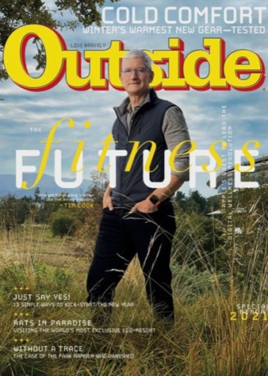 Tim Cook sulla rivista Outside per parlare di salute e benessere