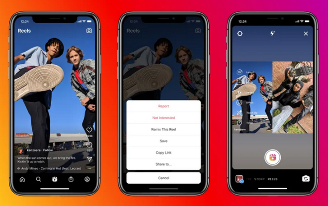 Instagram Reels Remix, arriva il clone dei duetti di TikTok