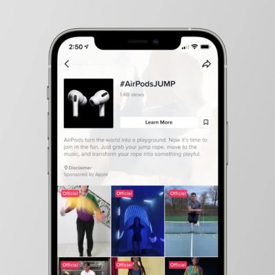 Apple trasforma la campagna “Jump” di AirPods Pro in un trend virale su TikTok