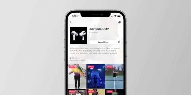 Apple trasforma la campagna “Jump” di AirPods Pro in un trend virale su TikTok