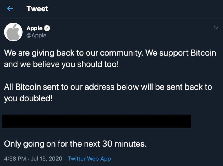 apple hack twitter bitcoin
