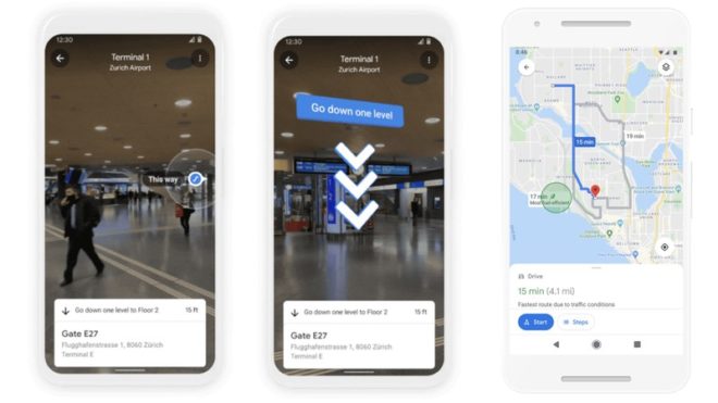 Google Maps: arrivano la navigazione AR indoor e i percorsi ecocompatibili