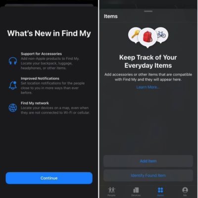 iOS 14.5 beta 3: nuova tab “Oggetti” nell’app Dov’è e non solo