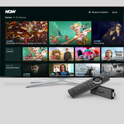 NOW TV disponibile su Amazon Fire TV