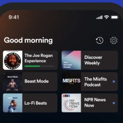 Spotify aggiorna l’app iOS con una nuova schermata iniziale