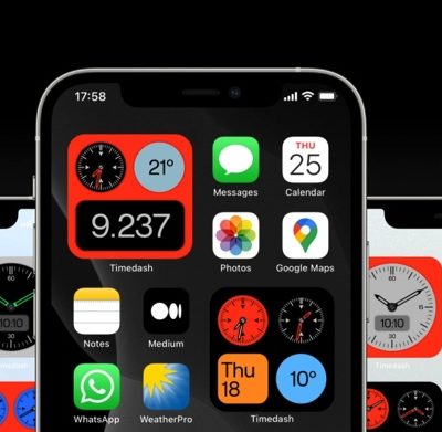 Timedash, fantastici widget con data e ora ispirati agli orologi anni ’70