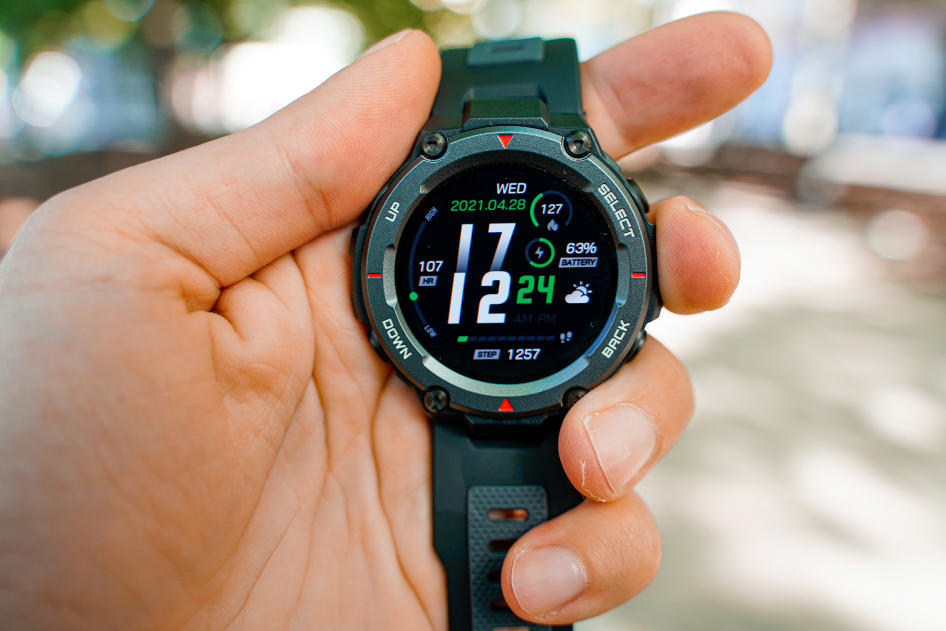 Cinturino In Silicone Morbido Per Amazfit T-Rex / T-Rex Pro - Sostituzione Originale, Regolabile, Con Cacciaviti Inclusi (Solo Cinturino, 92+126mm) - 3