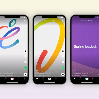 Apple promuove l’evento “Spring Loaded” su TikTok