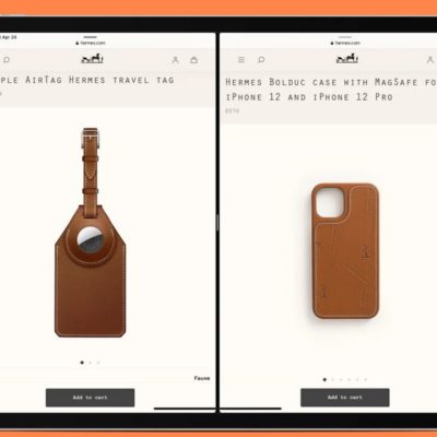 Hermès, disponibile la nuova custodia MagSafe per iPhone 12 e la targhetta da viaggio con AirTag
