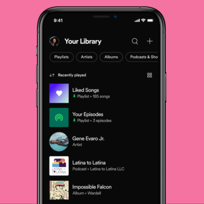 Spotify introduce una scheda “La tua libreria” ridisegnata