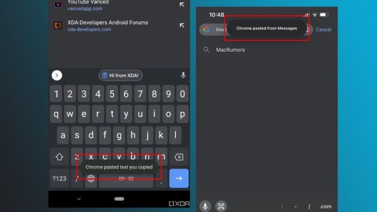 android 12 notifiche clipboard