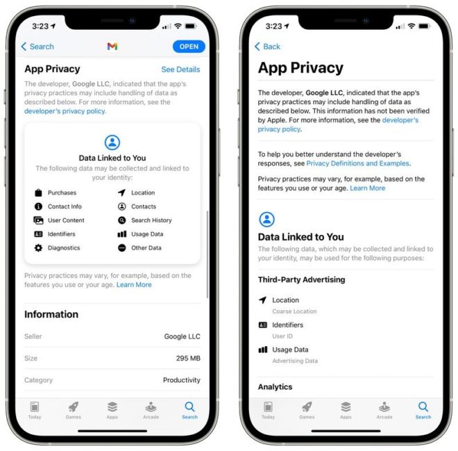 Google aggiorna Chrome e altre app aggiungendo le etichette per la privacy