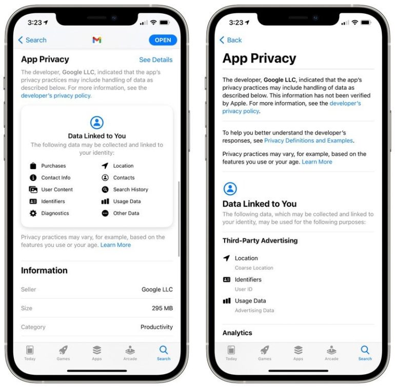 google app privacy