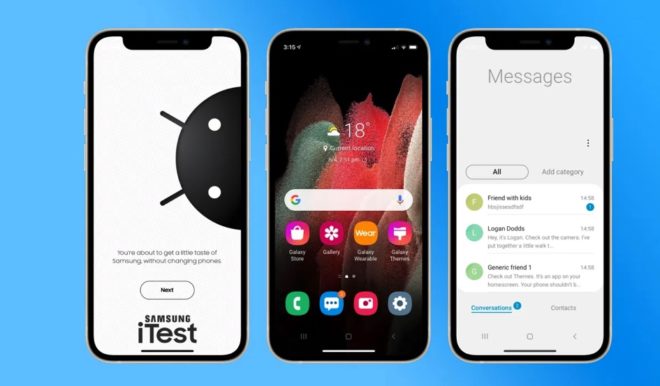 Samsung lancia iTest, una web app che trasforma l’iPhone in un Galaxy