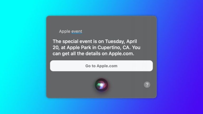 siri evento apple