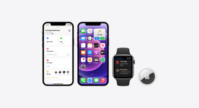 AirTag con condivisione familiare, widget e un’app Apple Watch in questo concept