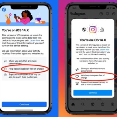 Facebook finanzia uno studio contro iOS 14.5 e la trasparenza del tracciamento