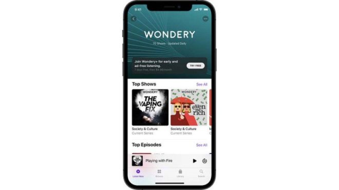 Wondery+ di Amazon arriverà su Apple Podcast Subscriptions