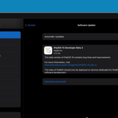 Apple rilascia una nuova versione di iOS 15 e iPadOS 15 beta 2