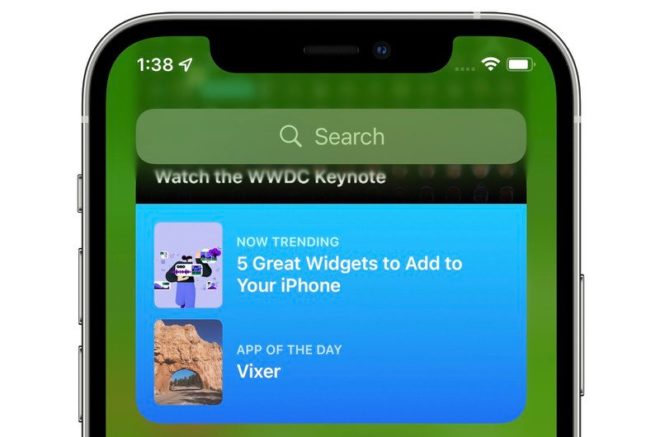 Apple aggiunge nuovi widget con iOS 15