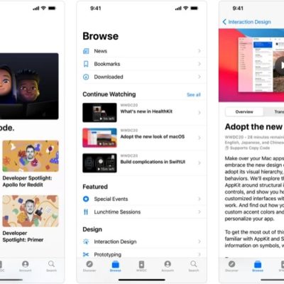 L’app Apple Developer si aggiorna in vista della WWDC 21