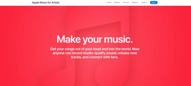 Apple rinnova il sito web di Apple Music for Artists