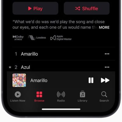 L’Audio Spaziale non si attiva sui brani già scaricati in Apple Music
