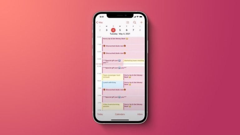 virus calendario iphone