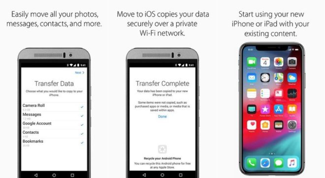 Apple migliora l’app “Passa a iOS” per gli utenti Android