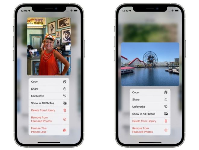 iOS 15 consente di limitare persone e luoghi nei Ricordi dell’app Foto