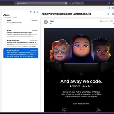Apple aggiorna l’interfaccia di iCloud Mail Web