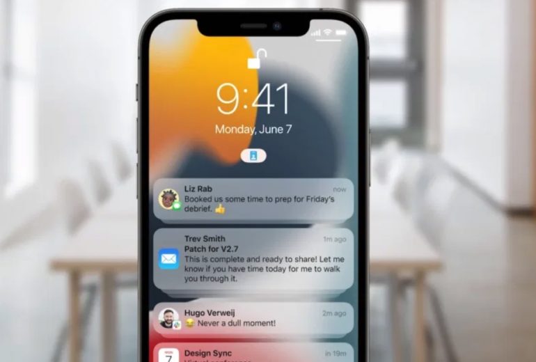 notifiche ios 15