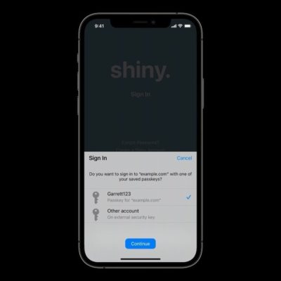 Apple apre la strada ad un futuro senza password