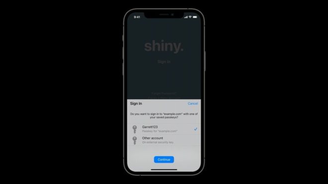 Apple apre la strada ad un futuro senza password