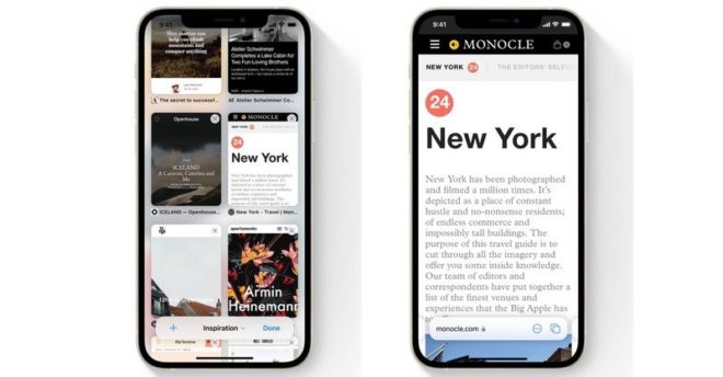 Safari, tutte le novità presenti su iOS 15