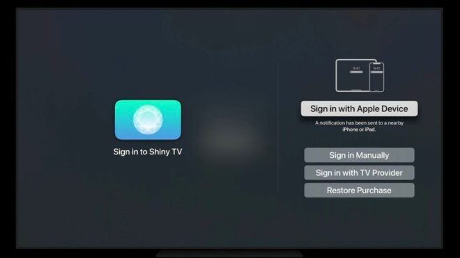 tvOS 15, potremo usare Face ID o Touch ID per effettuare il login nelle app