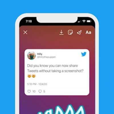 Twitter per iOS supporta la condivisione nelle storie di Instagram