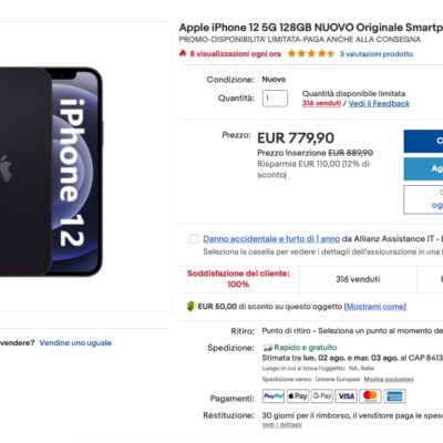 eBay supporta i pagamenti tramite Apple Pay anche su Web