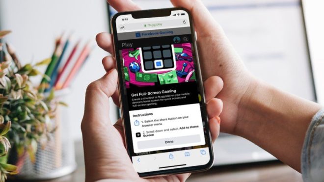 Facebook Gaming arriva su iOS tramite Web App