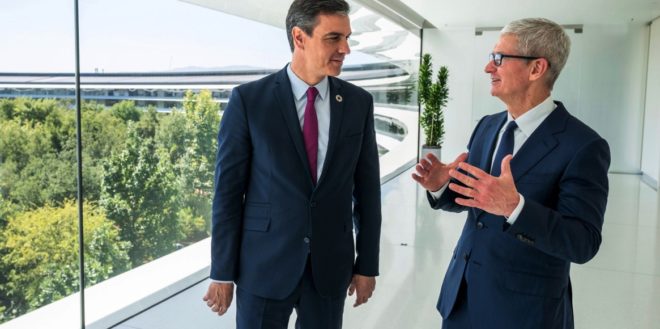 Tim Cook ha incontrato il primo ministro spagnolo