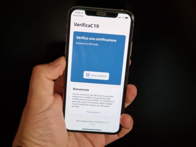 VerificaC19: l’app ufficiale per verificare la validità del Green Pass