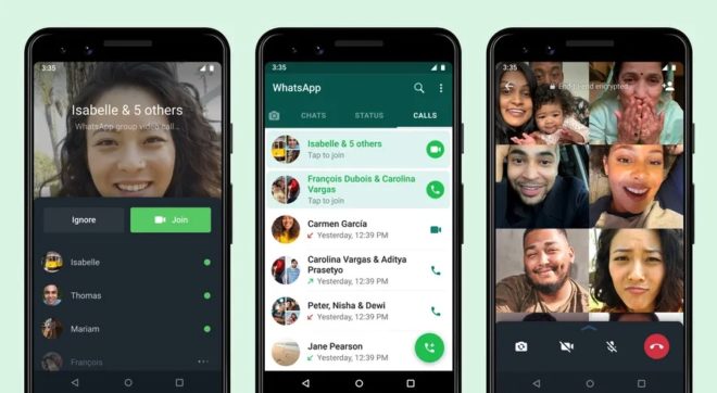 WhatsApp permette di entrare in una chiamata di gruppo già iniziata