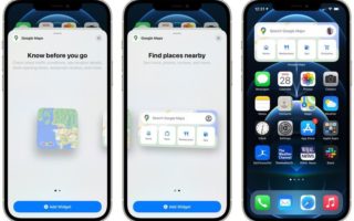 Google Maps porta il suo nuovo widget su iPhone