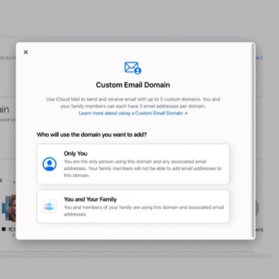 iCloud+, disponibile in beta la personalizzazione del dominio e-mail