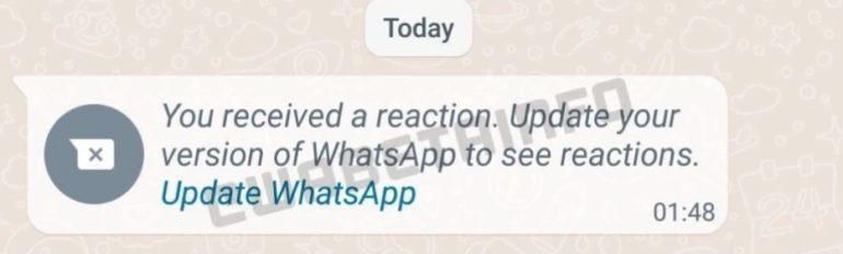 reaction whatsapp